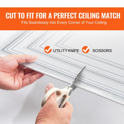 Ceiling Tiles 12-Pack 24 x 24 in PVC Easy Installation White Peg Pattern.