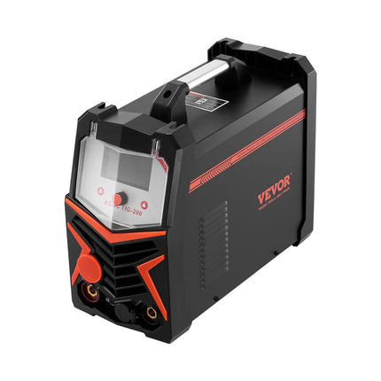 TIG Welder, 200A 6-In-1 Aluminum Welding Machine (LED Display) - AC TIG/DC TIG/AC Pulse TIG/DC Pulse TIG/Spot TIG/MMA(Stick), Electric Welder with Synergic Control IGBT.