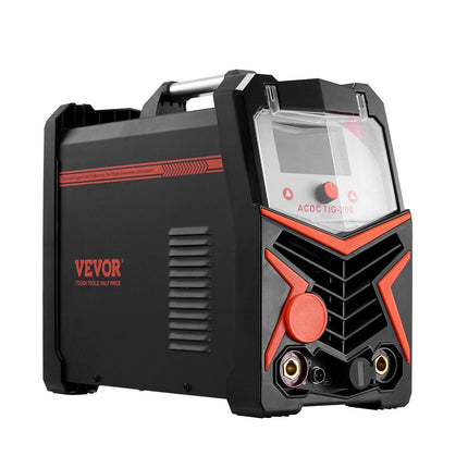 TIG Welder, 200A 6-In-1 Aluminum Welding Machine (LED Display) - AC TIG/DC TIG/AC Pulse TIG/DC Pulse TIG/Spot TIG/MMA(Stick), Electric Welder with Synergic Control IGBT.