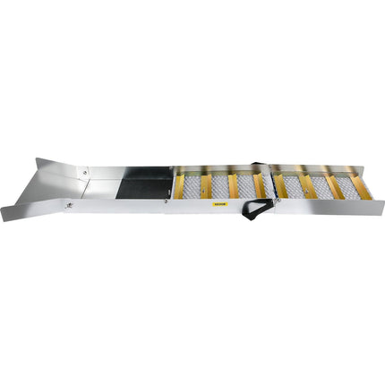 Folding Aluminum Alloy Sluice Box, Compact 50" Sluice Boxes for Gold, Lightweight Gold Sluice Equipment, Portable Sluice Boxes with Miner's Moss, River, Creek, Gold Panning, Prospecting, Dredg.