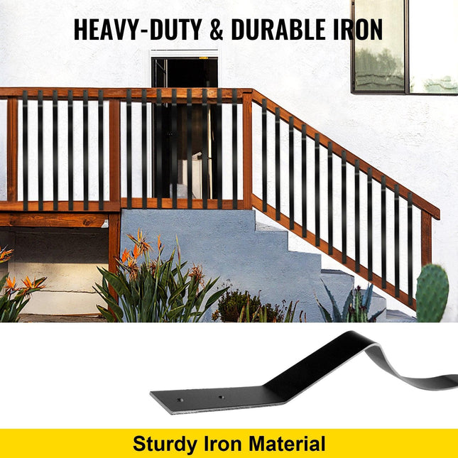 Deck Balusters, 51 Pack Metal Deck Spindles, 32.25""x1"" Staircase Baluster with Screws, Iron Deck Railing for Wood and Composite Deck, Stylish Baluster for Outdoor Stair Deck Porch.