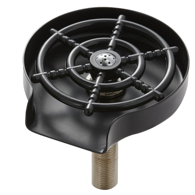 Glass Rinser 10-Hole 360 Rotating Stainless Steel Washer ABS Cup Holder.