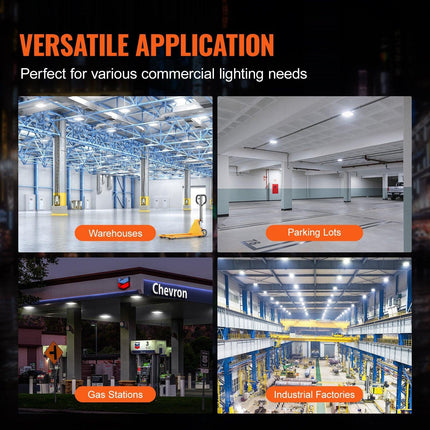 4 Pack LED Canopy Lights 80W 8800LM 5000K Daylight Outdoor Canopy Lighting.