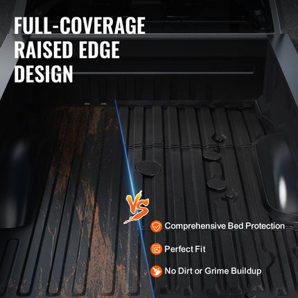 VEVOR Truck Bed Mat Fit 2017-2024 Ford F250/F350 TPE Truck Bed Liner Accessories.