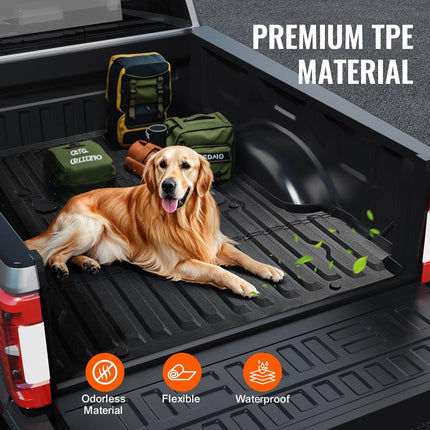 VEVOR Truck Bed Mat Fit 2017-2024 Ford F250/F350 TPE Truck Bed Liner Accessories.