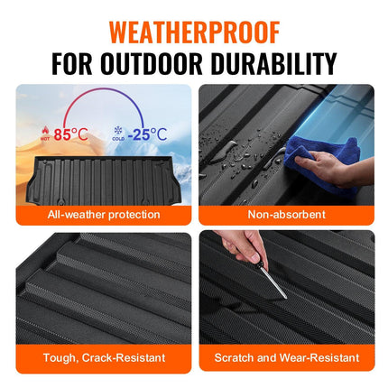 VEVOR Truck Bed Mat Fit 2017-2024 Ford F250/F350 TPE Truck Bed Liner Accessories.