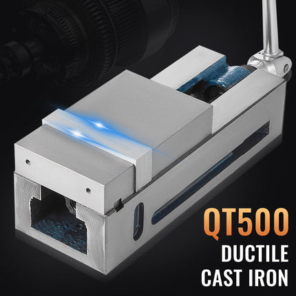 Milling Vice 4"/100mm,Bench Clamp Vice Nodular Cast Iron Material,Clamping Vice Clamping Force 19KN Max, Milling Machine Vice.