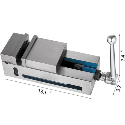 Milling Vice 4"/100mm,Bench Clamp Vice Nodular Cast Iron Material,Clamping Vice Clamping Force 19KN Max, Milling Machine Vice.