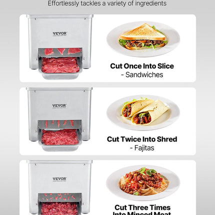 Electric Meat Cutter Machine 550W Commercial Meat Slicer Cutting Machine.
