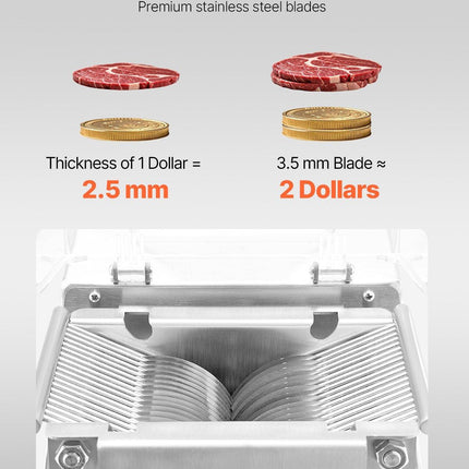 Electric Meat Cutter Machine 550W Commercial Meat Slicer Cutting Machine.