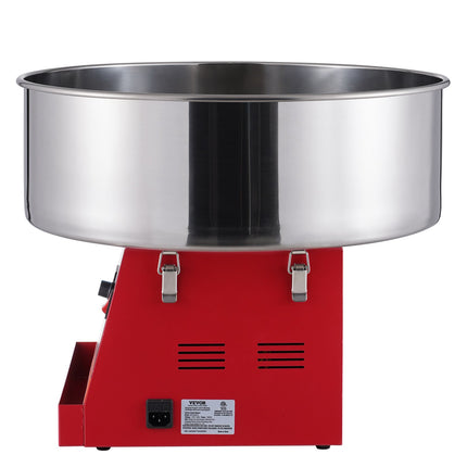 Electric Cotton Candy Machine, 1000W Candy Floss Maker, Commercial Cotton Candy Machine with Stainless Steel Bowl, and Sugar Scoop, Perfect for Home Kids Birthday, Family Party (Red).