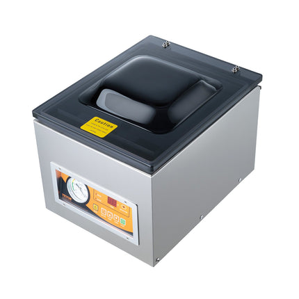 Chamber Vacuum Sealer, 260W Sealing Power, Vacuum Packing Machine for Wet Foods, Meats, Marinades and More, Compact Size with 260 mm Sealing Length, Applied in Home Kitchen and Commercial Use.