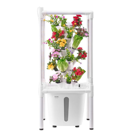 Hydroponic Growing System with Grow Light 30 Pods Hydroponic Tower Garden.