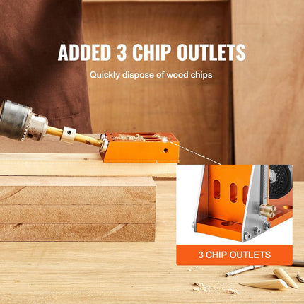30 Pcs Pocket Hole Jig Kit, Adjustable & Easy to Use Pocket Hole Jig System with Step Drills, Wrenches, Drill Stop Rings, and Square Drive Bits, Dual Scale Marks for DIY Carpentry Projects.