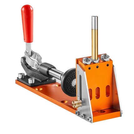 30 Pcs Pocket Hole Jig Kit, Adjustable & Easy to Use Pocket Hole Jig System with Step Drills, Wrenches, Drill Stop Rings, and Square Drive Bits, Dual Scale Marks for DIY Carpentry Projects.
