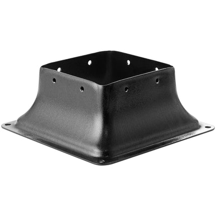 101.6x101.6mm Post Base 10Pcs, Internal 91x91mm Heavy Duty Powder-Coated Steel Post Bracket Fit for Standard Wood Post Anchor, Decking Post Base for Deck Porch Handrail Railing Support.