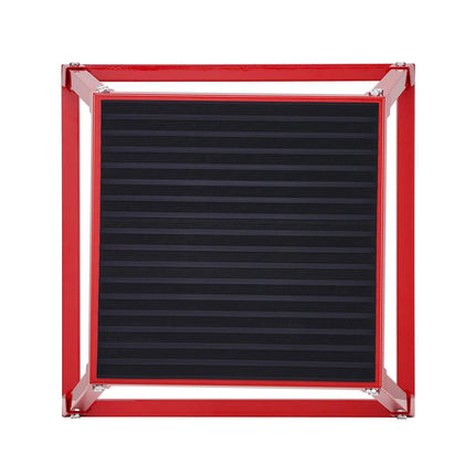 Plyometric Jump Box, 18 Inch Plyo Box, Steel Plyometric Platform and Jumping Agility Box, Anti-Slip Fitness Exercise Step Up Box for Home Gym Training, Conditioning Strength Training, Red.