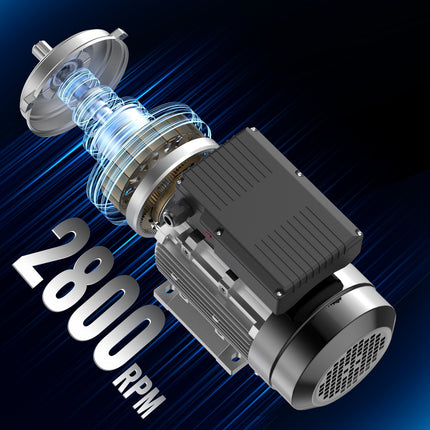 2.2KW Electric Motor 2800 rpm, AC 220~240V 13.8A, 90L, B3 Frame, Air Compressor Motor Single Phase, 24mm Keyed Shaft, CW/CCW Rotation for Agricultural Machinery and General Equipment.