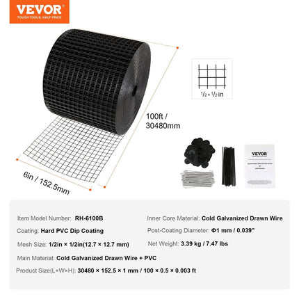 6in x 100ft Solar Panel Bird Guard Critter Guard Roll Kit 100pcs Fasteners.