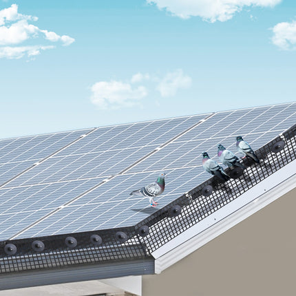 8in x 100ft Solar Panel Bird Guard Critter Guard Roll Kit 100pcs Fasteners.