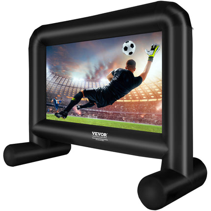 Inflatable Movie Screen, 16 FT Inflatable Projector Screen for Outside with Blower and Carrying Bag, Front/Rear Projection, Oxford Fabric Blow Up Screen for Outdoor Parties Backyard Movie Night.