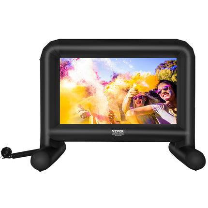 Inflatable Movie Screen, 16 FT Inflatable Projector Screen for Outside with Blower and Carrying Bag, Front/Rear Projection, Oxford Fabric Blow Up Screen for Outdoor Parties Backyard Movie Night.