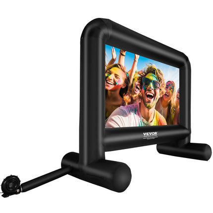 Inflatable Movie Screen, 16 FT Inflatable Projector Screen for Outside with Blower and Carrying Bag, Front/Rear Projection, Oxford Fabric Blow Up Screen for Outdoor Parties Backyard Movie Night.