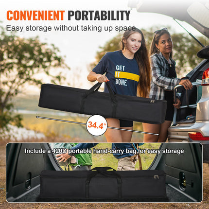 Projector Screen with Stand, 150 inch 16:9 4K 1080 HD Outdoor Movie Screen with Stand, Wrinkle-Free Projection Screen with Tripods and Carry Bag, for Home Theater Cinema Backyard Movie Night.