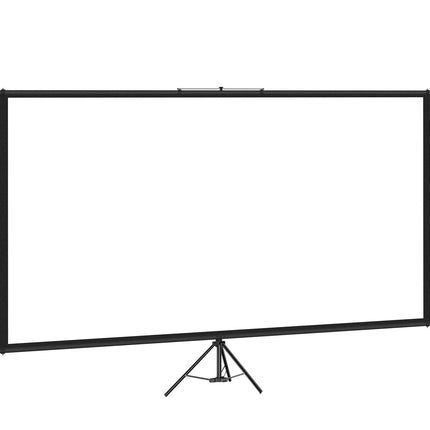 Tripod Projector Screen with Stand 100inch 16:9 4K HD Projection Screen Stand Wrinkle-Free Height Adjustable Portable Screen for Projector Indoor & Outdoor for Movie, Home Cinema, Gaming, Office.