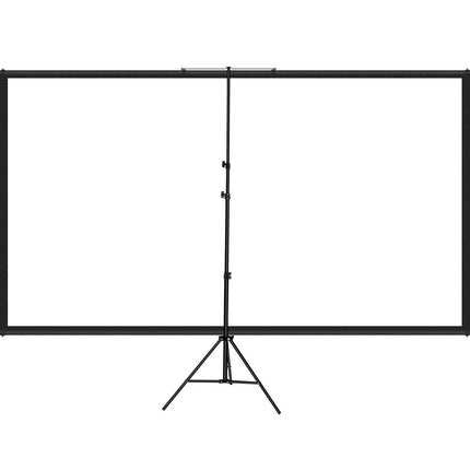 Tripod Projector Screen with Stand 100inch 16:9 4K HD Projection Screen Stand Wrinkle-Free Height Adjustable Portable Screen for Projector Indoor & Outdoor for Movie, Home Cinema, Gaming, Office.