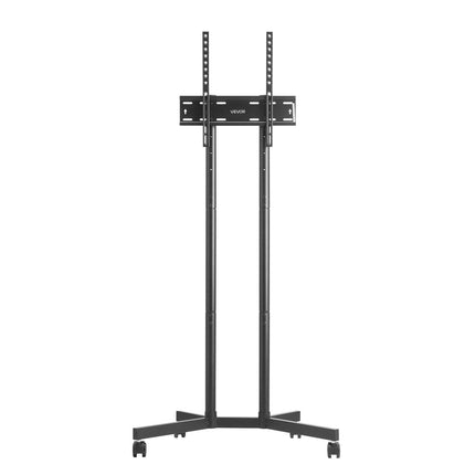 Rolling TV Stand, Mobile TV Cart for 32-65 Inch Screens, Height Adjustable, Portable Monitor Stand with Wheels Holds up to 40 kg for Living Room, Bedroom, Office, Outdoor, Max VESA 400x400mm.