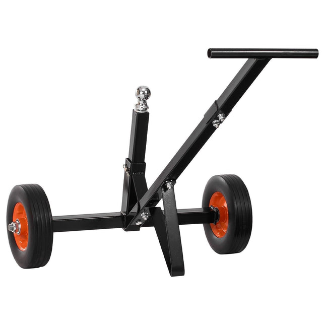 Trailer Dolly, 600lbs Tongue Weight Capacity, Carbon Steel Trailer Mover with 1-7/8 in Hitch Ball and 10 in Solid Tires, Portable Tow Dolly for Moving Car RV Boat Trailer.