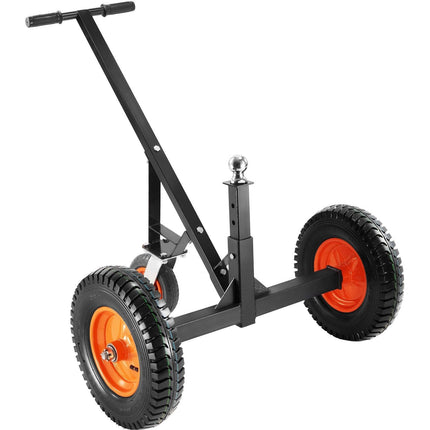 Adjustable Trailer Dolly, 1000lbs Tongue Weight Capacity, Carbon Steel Trailer Mover with 19''-26'' Adjustable Height & 2'' Ball, 16'' Pneumatic Tires & Universal Wheel, for Moving RV Trailer.