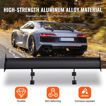 Universal Rear Spoiler GT Style Adjustable Trunk Wing Car Racing 43.3''.