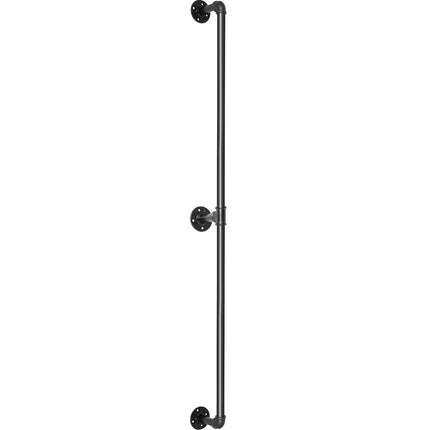 Pipe Stair Handrail Staircase Handrail 4 FT Carbon Steel for Wall Mount.