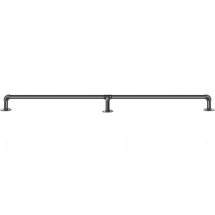 Pipe Stair Handrail Staircase Handrail 4 FT Carbon Steel for Wall Mount.