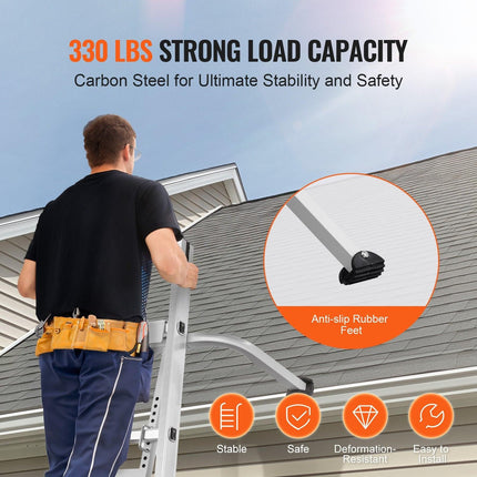 Ladder Stabilizer with Wing Span Heavy Duty Steel Roof Hook Stabilizer.