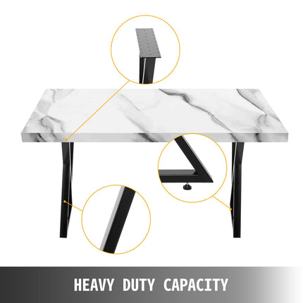 Metal Table Legs Set of 2 Dining Table Legs Black Desk Legs, 28 Height 20 Width Heavy Duty Bench Legs Zig Zag Style Coffee Table Legs Base Modern DIY Steel Table Legs.