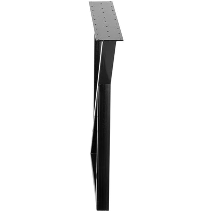 Metal Table Legs Set of 2 Dining Table Legs Black Desk Legs, 28 Height 20 Width Heavy Duty Bench Legs Zig Zag Style Coffee Table Legs Base Modern DIY Steel Table Legs.