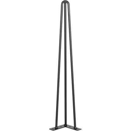 Hairpin Table Legs 28 inch, Set of 4 DIY Desk Table Legs 3 Rods Heavy Duty.