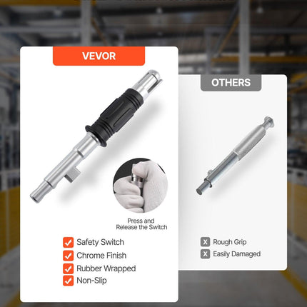 VEVOR Permanent Magnetic Lifter, 600 kg Pulling Capacity, Heavy Duty N42 Neodymium Lifting Magnet with Release Handle and Steel Hook, Used in Shop Crane and Hoist, for Lifting Plate Steel, Board.
