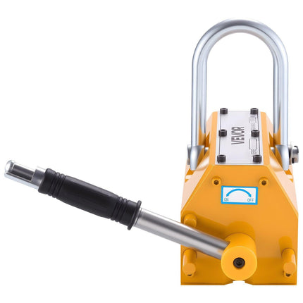 Permanent Magnetic Lifter, 1000 kg Pulling Capacity, Heavy Duty N42 Neodymium Lifting Magnet with Release Handle and Steel Hook, Used in Shop Crane and Hoist, for Lifting Plate Steel, Board.