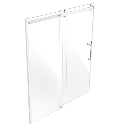 Frameless Shower Door 58-59" x 75" SGCC Tempered Glass 5/16" Chrome.