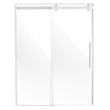 Frameless Shower Door 58-59" x 75" SGCC Tempered Glass 5/16" Chrome.