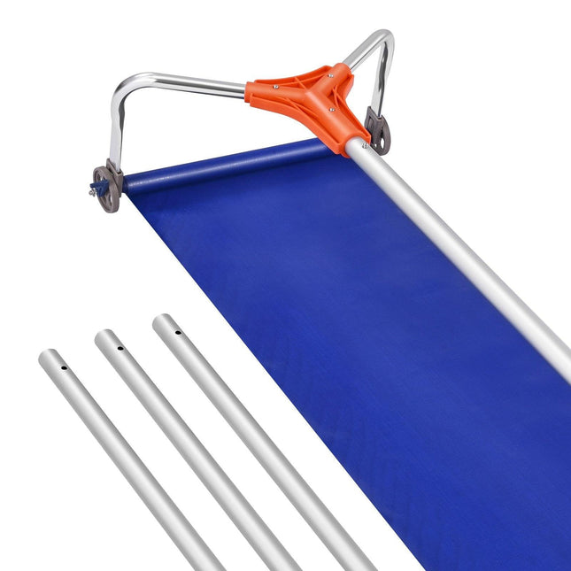 Snow Roof Rake, 27cm Aluminum Blade, 1.25-5.24 m Adjustable Roof Snow Scraper with Wheels & Slide, Lightweight Snows Removal Tool for House Rooftop Leaves Debris Clearing.