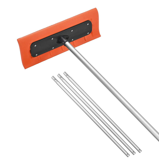 Snow Roof Rake, 45cm Foam Blade, 2.25-5.62 m Adjustable Roof Snow Scraper, Extension Tubes & Non-Slip Handle, Lightweight Snows Removal Tool for House Leaves Debris Clearing.