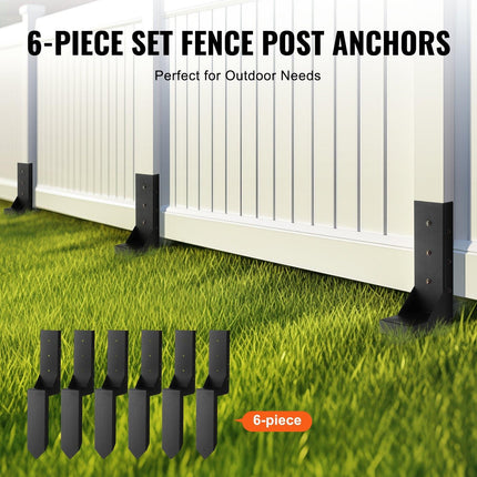 Fence Post Anchor Repair Kit 6 Pack Inner Support Stakes Repair.