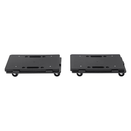 Furniture Dolly, 500 lbs Capacity Each Count, Furniture Mover with Wheels, Portable Moving Rollers 4 Wheels Heavy Duty, Small Flat Dolly Cart with Interlocking for Heavy Furniture, 2 Pack, Black.