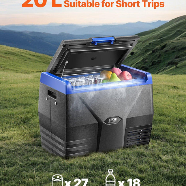 VEVOR Portable Car Refrigerator Freezer Compressor 20L Single Zone for Car Home.