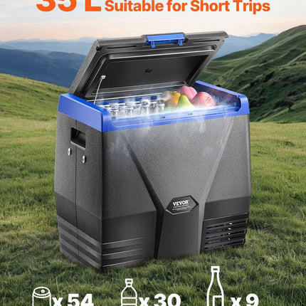 VEVOR Portable Car Refrigerator Freezer Compressor 35L Single Zone for Car Home.